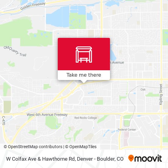W Colfax Ave & Hawthorne Rd map