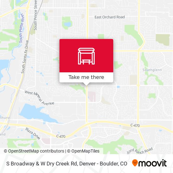 S Broadway & W Dry Creek Rd map