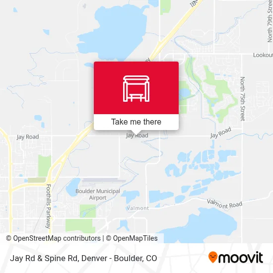 Jay Rd & Spine Rd map
