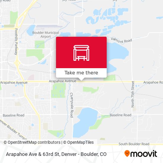 Arapahoe Ave & 63rd St map