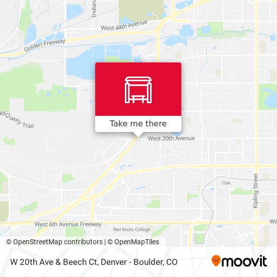 W 20th Ave & Beech Ct map