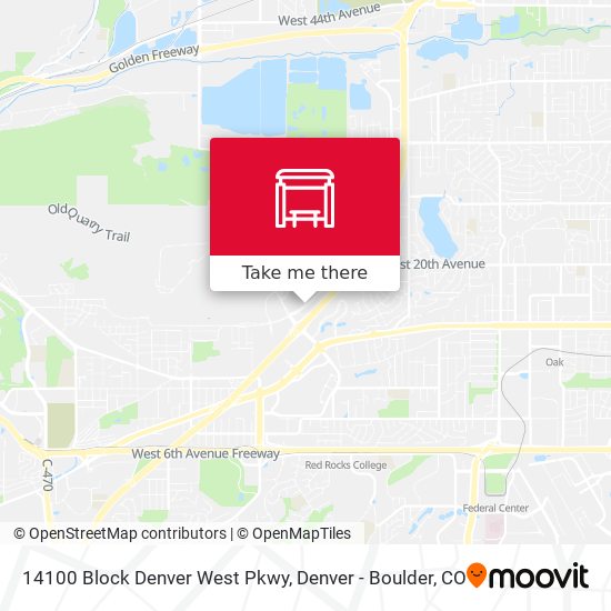 Mapa de 14100 Block Denver West Pkwy