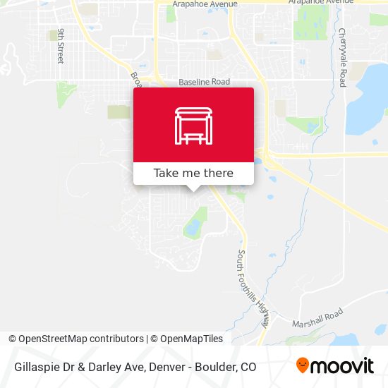 Gillaspie Dr & Darley Ave map