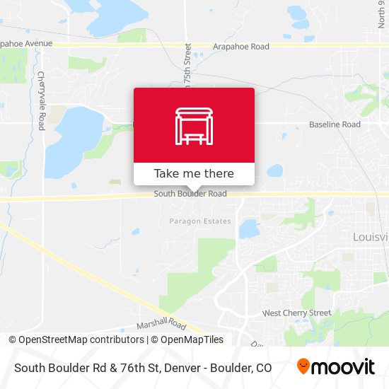 South Boulder Rd & 76th St map