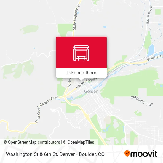 Washington St & 6th St map