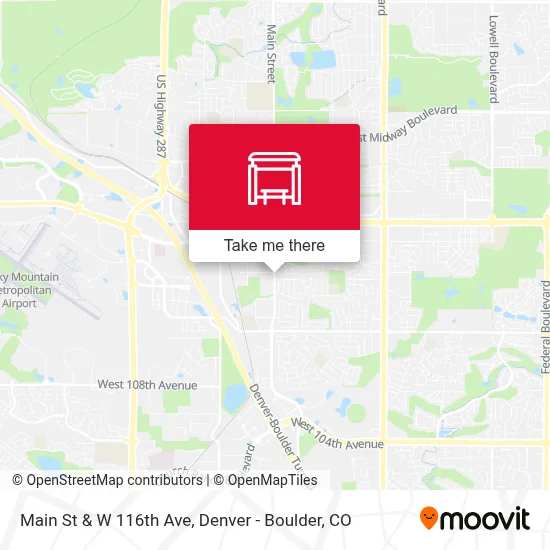 Main St & W 116th Ave map