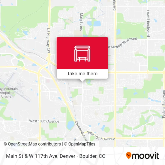 Main St & W 117th Ave map