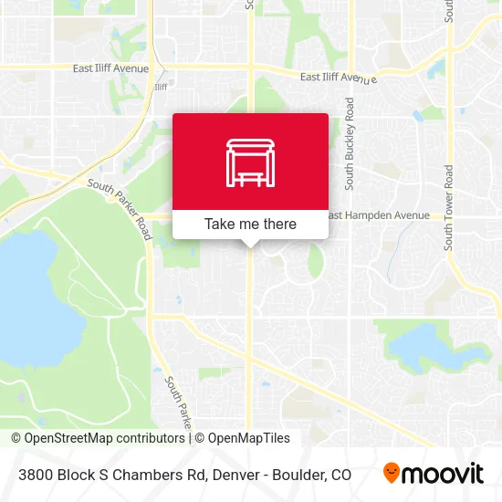 3800 Block S Chambers Rd map