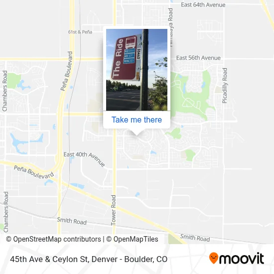 45th Ave & Ceylon St map