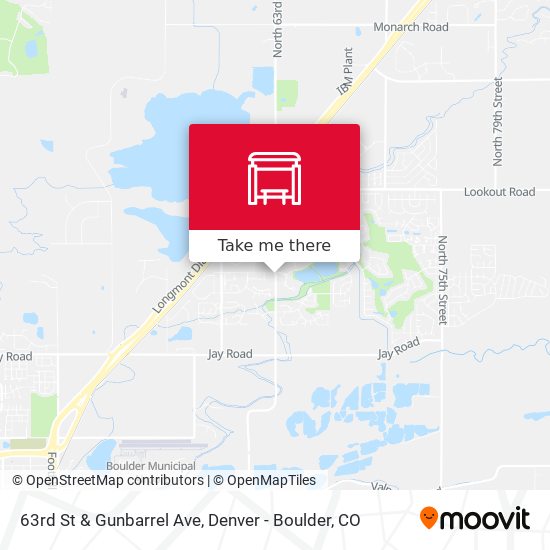 63rd St & Gunbarrel Ave map