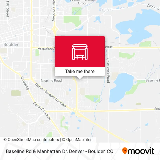 Baseline Rd & Manhattan Dr map