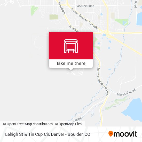 Lehigh St & Tin Cup Cir map