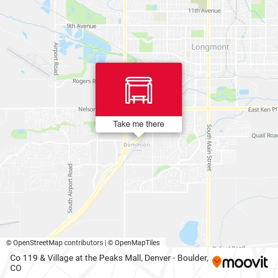 Co 119 & Village at the Peaks Mall map