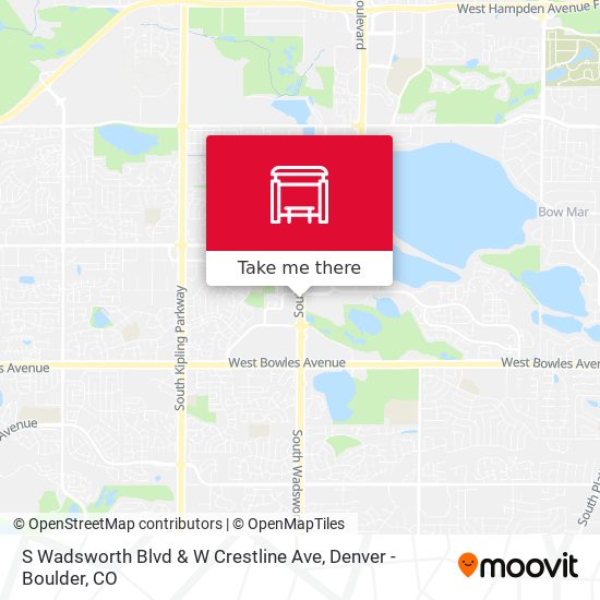 Mapa de S Wadsworth Blvd & W Crestline Ave