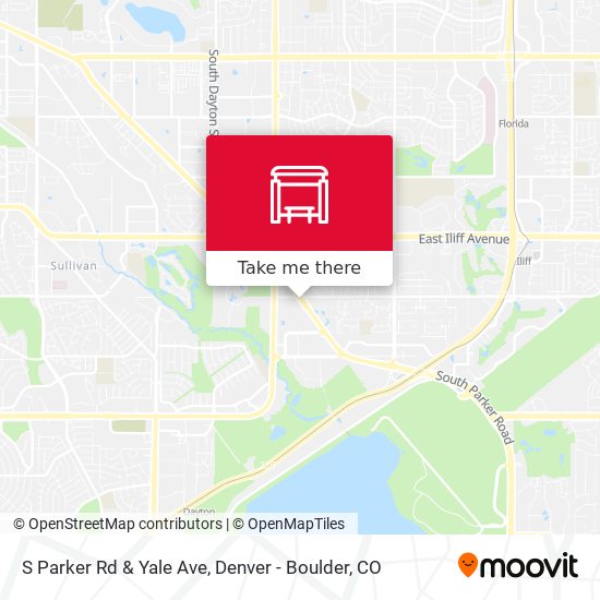 S Parker Rd & Yale Ave map