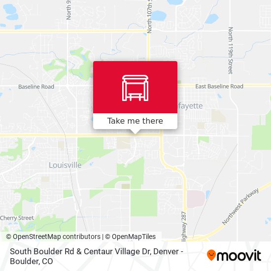 South Boulder Rd & Centaur Village Dr map