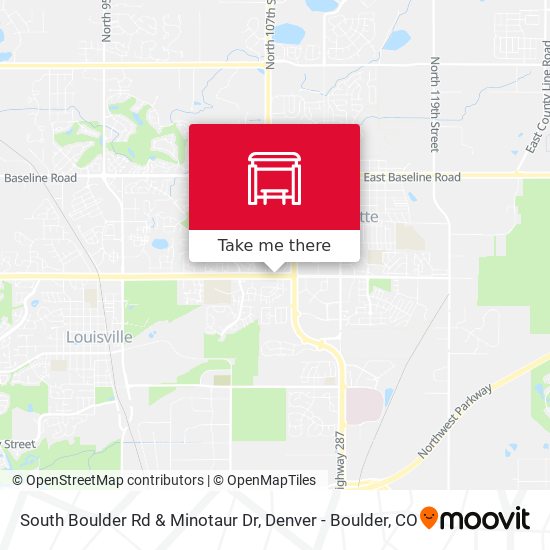 Mapa de South Boulder Rd & Minotaur Dr
