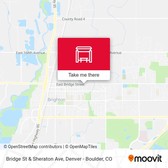 Bridge St & Sheraton Ave map