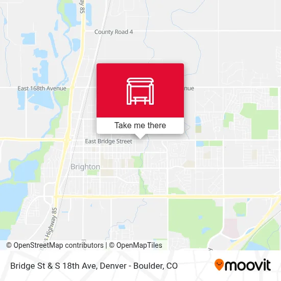 Bridge St & S 18th Ave map