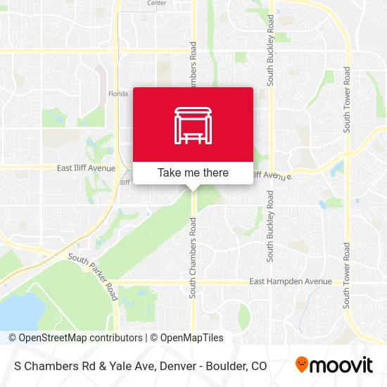 S Chambers Rd & Yale Ave map