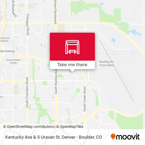 Kentucky Ave & S Uravan St map