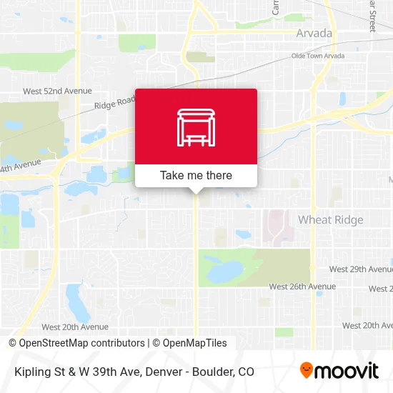 Kipling St & W 39th Ave map