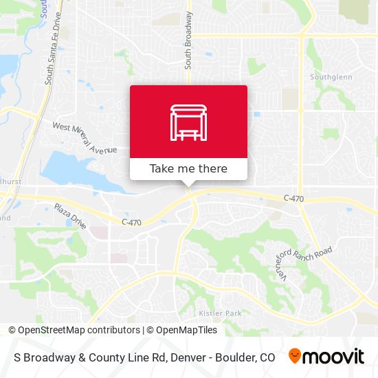 S Broadway & County Line Rd map