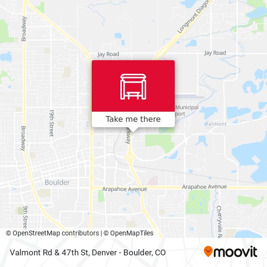 Valmont Rd & 47th St map