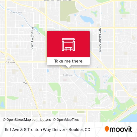 Iliff Ave & S Trenton Way map