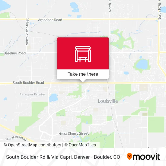 South Boulder Rd & Via Capri map