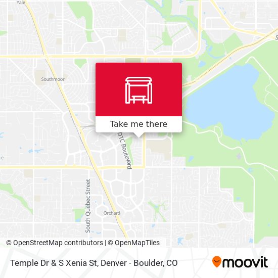 Temple Dr & S Xenia St map