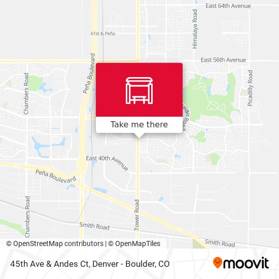 45th Ave & Andes Ct map