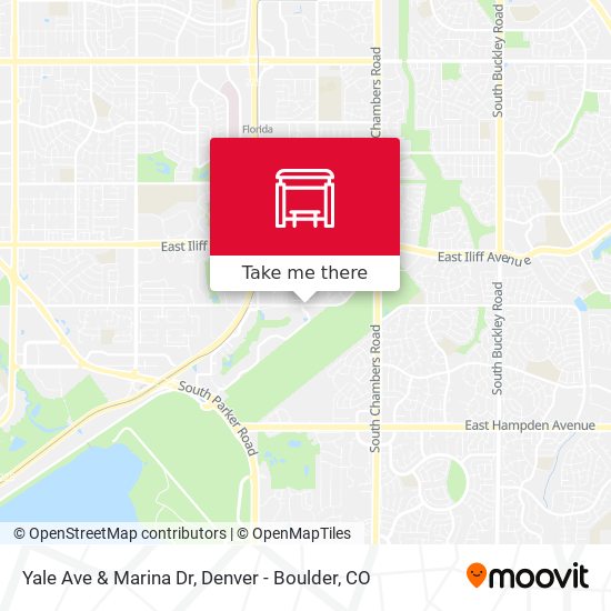 Yale Ave & Marina Dr map