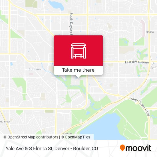 Yale Ave & S Elmira St map