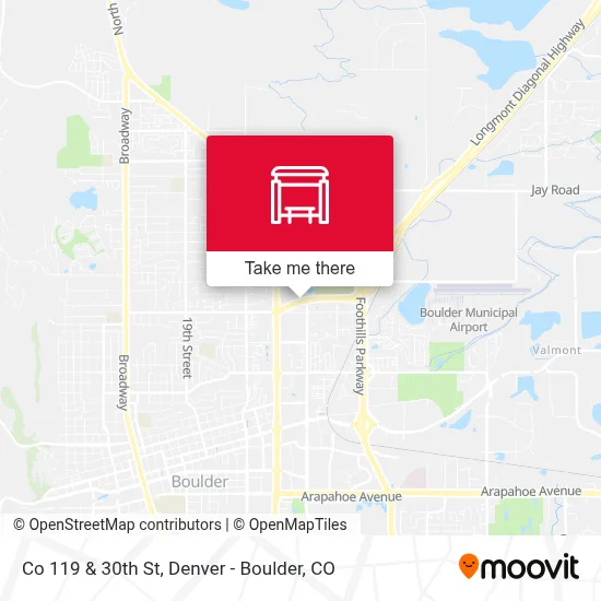 Co 119 & 30th St map