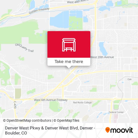 Denver West Pkwy & Denver West Blvd map