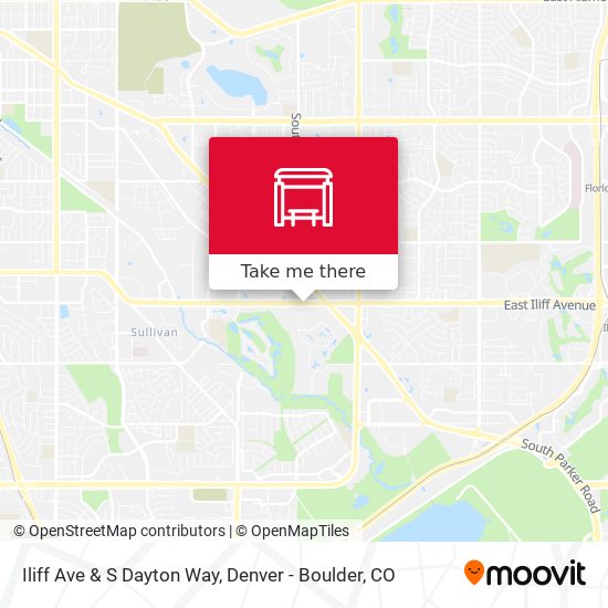 Iliff Ave & S Dayton Way map