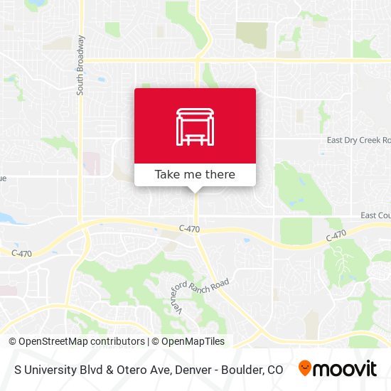 S University Blvd & Otero Ave map