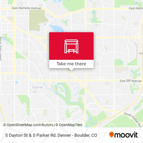 S Dayton St & S Parker Rd map