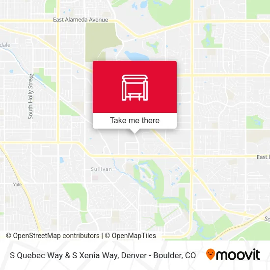 S Quebec Way & S Xenia Way map