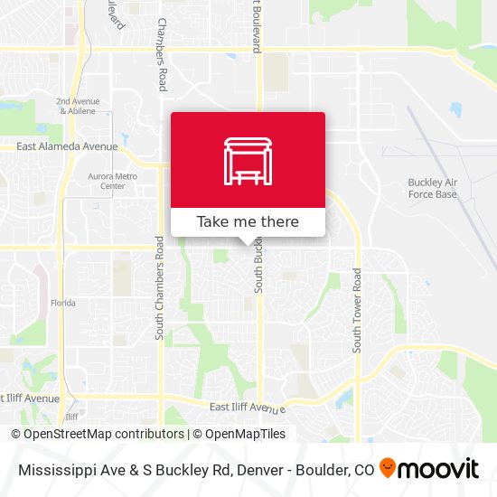 Mississippi Ave & S Buckley Rd map