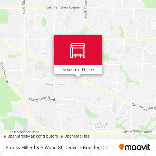 Smoky Hill Rd & S Waco St map