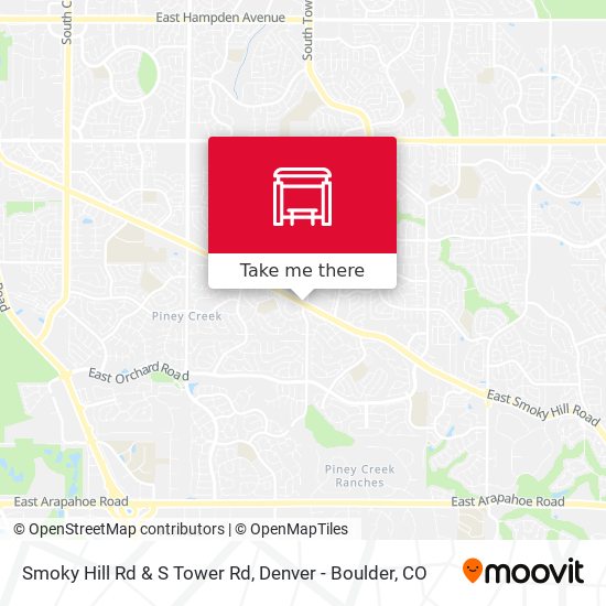 Smoky Hill Rd & S Tower Rd map