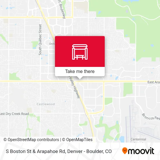 Mapa de S Boston St & Arapahoe Rd