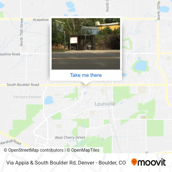 Mapa de Via Appia & South Boulder Rd