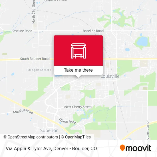 Via Appia & Tyler Ave map