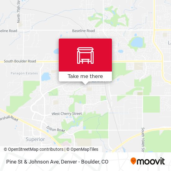 Pine St & Johnson Ave map
