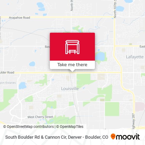 South Boulder Rd & Cannon Cir map