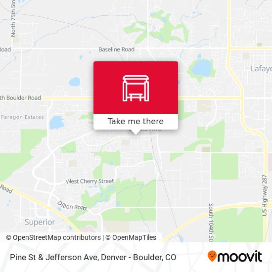 Pine St & Jefferson Ave map