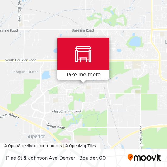Pine St & Johnson Ave map